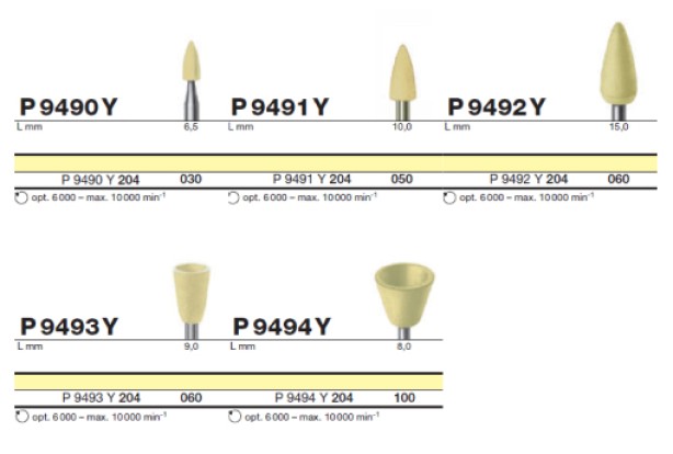 Полировочный бор по композиту одноступенчатый / P 9490 Y 204.030, Drendel + Zweiling DIAMANT GmbH, Германия 