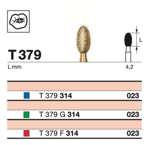 Бор  алмазный D+Z /T 379 G 314.023